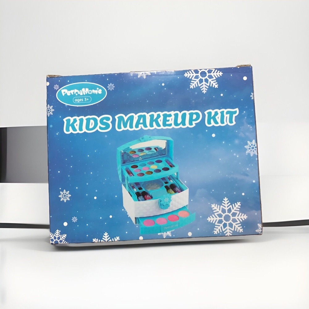 PERRYHOME Kids Makeup Kit Washable Real Cosmetic Set‎ Safe for Girls NEW